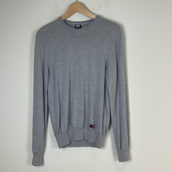 Helly Hansen Merino Wool Grey Sweater Size Small - Picture 1 of 8